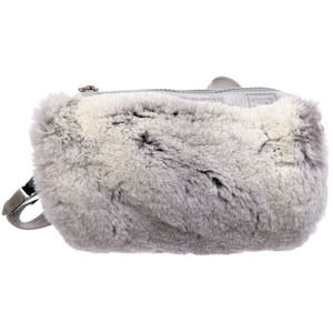 Chanel With sticker Sportsline Fur Shoulder Bag Nylon White